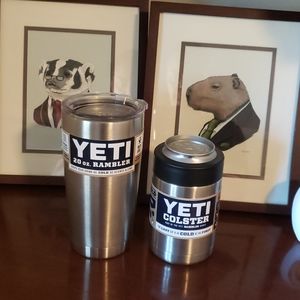YETI Colster and 20 oz Rambler NWT
